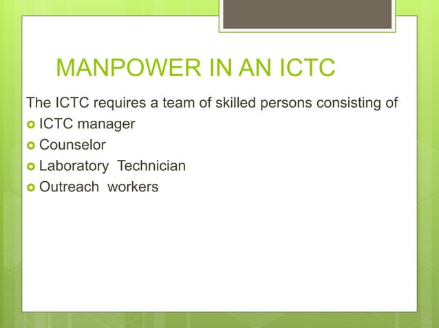 ICTC, PPTCT & ART Centre | PPTX | Sexual Health | Diseases and Conditions