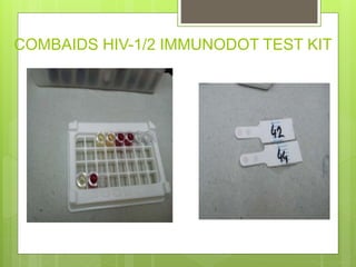 COMBAIDS HIV-1/2 IMMUNODOT TEST KIT
 