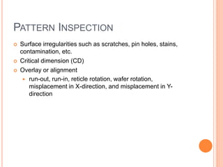 Ic technology-pattern transfer and etching | PPTX