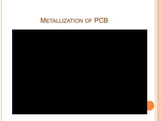 METALLIZATION OF PCB
 