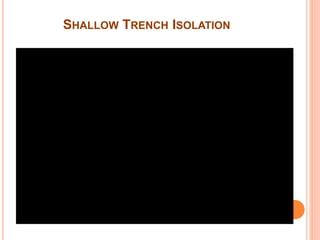 SHALLOW TRENCH ISOLATION
 