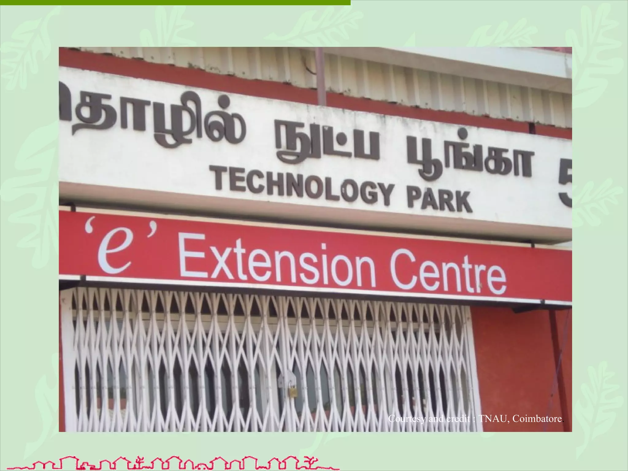 Courtesy and credit : TNAU, Coimbatore . 