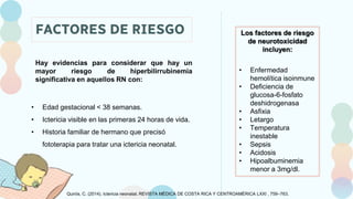ICTERICIA NEONATAL - GUIA CLINICA - NEONATOLOGÍA | PPTX