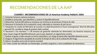 RECOMENDACIONES DE LA AAP
 