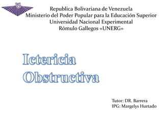 Republica Bolivariana de Venezuela
Ministerio del Poder Popular para la Educación Superior
Universidad Nacional Experimental
Rómulo Gallegos «UNERG»
Tutor: DR. Barrera
IPG: Margelys Hurtado
 