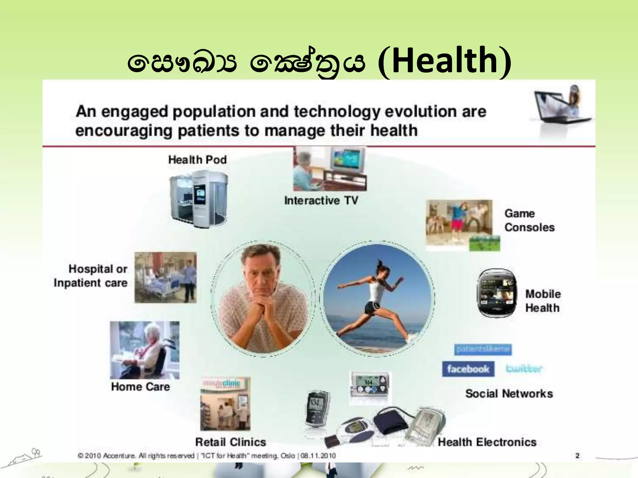 තසෞඛ්‍ය තෂේත්‍රය (Health)
 