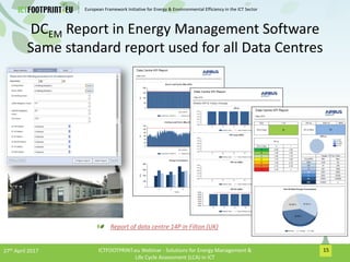 Solutions for Energy Management & Life Cycle Assessment (LCA) in ICT field 
