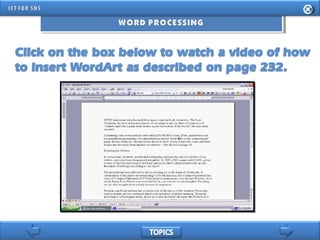 INFORMATION AND COMMUNICATION TECHNOLOGY FOR SENIOR HIGH SCHOOL