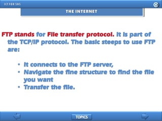 INFORMATION AND COMMUNICATION TECHNOLOGY FOR SENIOR HIGH SCHOOL