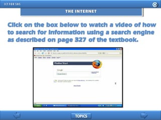 INFORMATION AND COMMUNICATION TECHNOLOGY FOR SENIOR HIGH SCHOOL