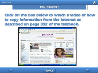 INFORMATION AND COMMUNICATION TECHNOLOGY FOR SENIOR HIGH SCHOOL