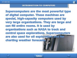 INFORMATION AND COMMUNICATION TECHNOLOGY FOR SENIOR HIGH SCHOOL