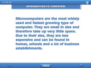 INFORMATION AND COMMUNICATION TECHNOLOGY FOR SENIOR HIGH SCHOOL