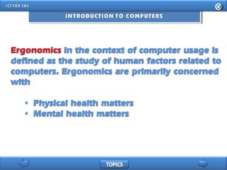 INFORMATION AND COMMUNICATION TECHNOLOGY FOR SENIOR HIGH SCHOOL