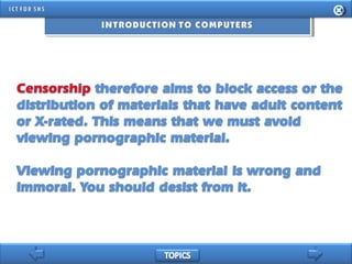 INFORMATION AND COMMUNICATION TECHNOLOGY FOR SENIOR HIGH SCHOOL