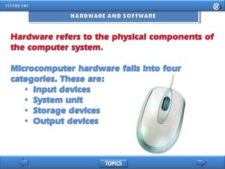 INFORMATION AND COMMUNICATION TECHNOLOGY FOR SENIOR HIGH SCHOOL