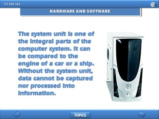 INFORMATION AND COMMUNICATION TECHNOLOGY FOR SENIOR HIGH SCHOOL