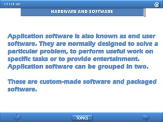 INFORMATION AND COMMUNICATION TECHNOLOGY FOR SENIOR HIGH SCHOOL