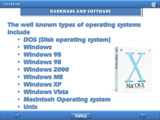 INFORMATION AND COMMUNICATION TECHNOLOGY FOR SENIOR HIGH SCHOOL