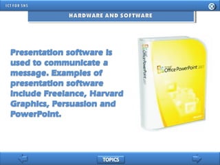 INFORMATION AND COMMUNICATION TECHNOLOGY FOR SENIOR HIGH SCHOOL