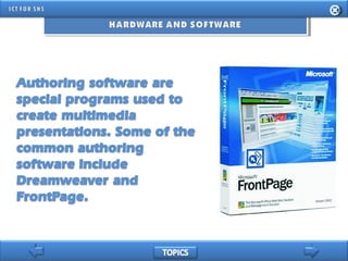 INFORMATION AND COMMUNICATION TECHNOLOGY FOR SENIOR HIGH SCHOOL