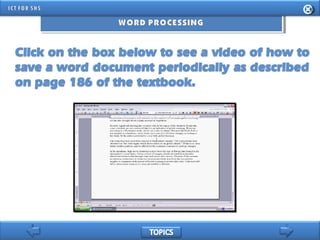 INFORMATION AND COMMUNICATION TECHNOLOGY FOR SENIOR HIGH SCHOOL