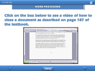 INFORMATION AND COMMUNICATION TECHNOLOGY FOR SENIOR HIGH SCHOOL