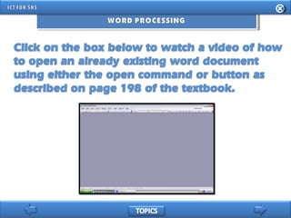 INFORMATION AND COMMUNICATION TECHNOLOGY FOR SENIOR HIGH SCHOOL