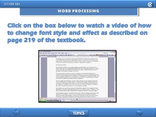 INFORMATION AND COMMUNICATION TECHNOLOGY FOR SENIOR HIGH SCHOOL