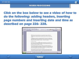 INFORMATION AND COMMUNICATION TECHNOLOGY FOR SENIOR HIGH SCHOOL