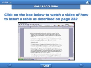 INFORMATION AND COMMUNICATION TECHNOLOGY FOR SENIOR HIGH SCHOOL