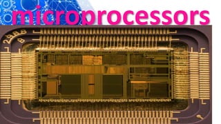 microprocessors
 