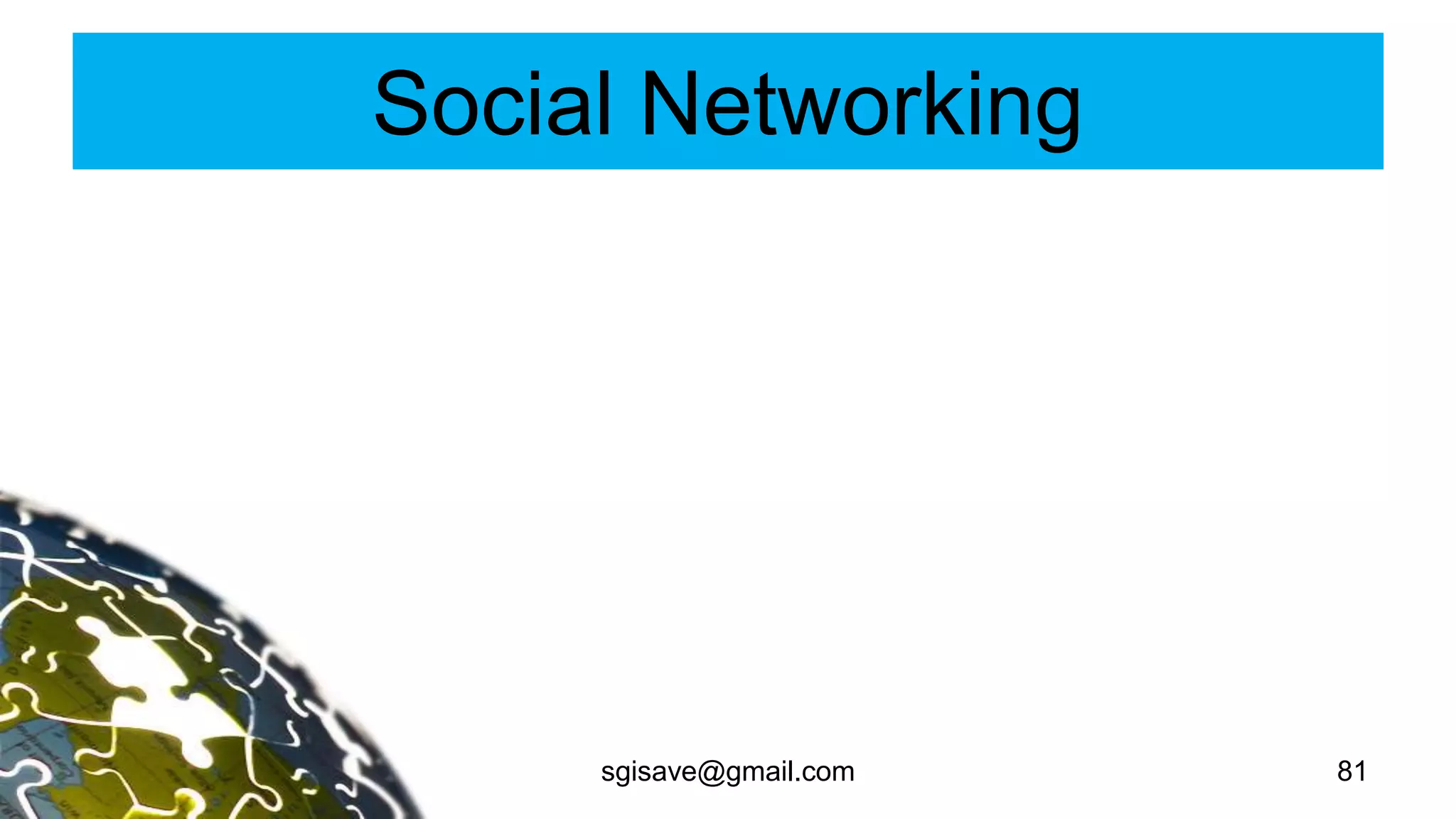 Social Networking
81sgisave@gmail.com
 