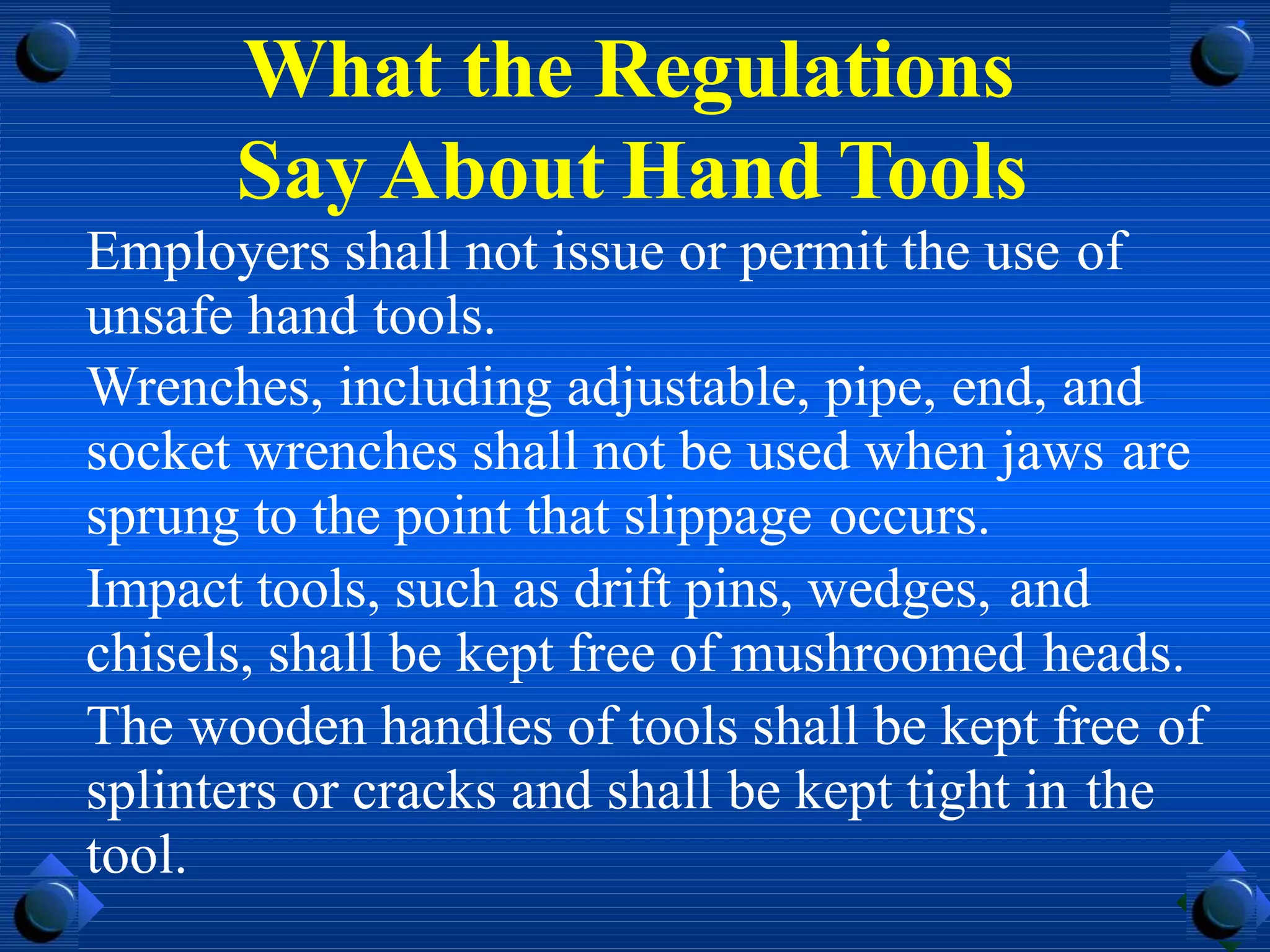 Misusing Hand Tools ICT handtool-safety-training.pptx