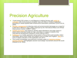 ICT in Agriculture for National ICT R&D Fund-MoIT | PPTX