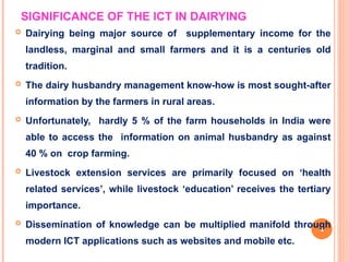 ICT in Dairy Knowledge Management - ICT in Dairying | PPT