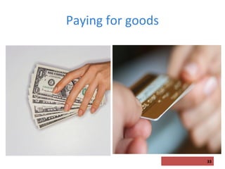 Paying for goods

33

 
