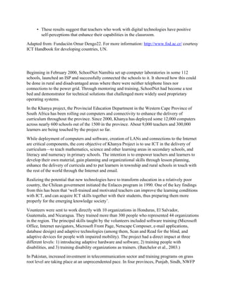 ICT In Developing World