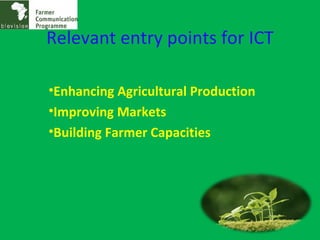 Role of ICT in agriculture | PPT