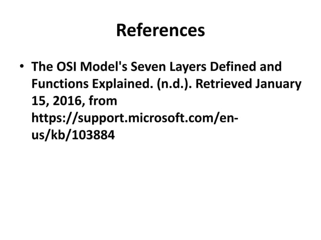 Ictinfraosi7 layers tcpipmodel2016e | PPT