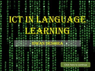 Ict in language learning | PPT