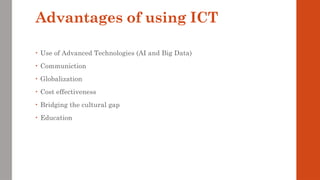 ICT (INFORMTION AND COMMUNICATION TECHNOLOGY) IN RESEARCH | PPTX