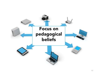 17
Focus on
pedagogical
beliefs
	
  
 