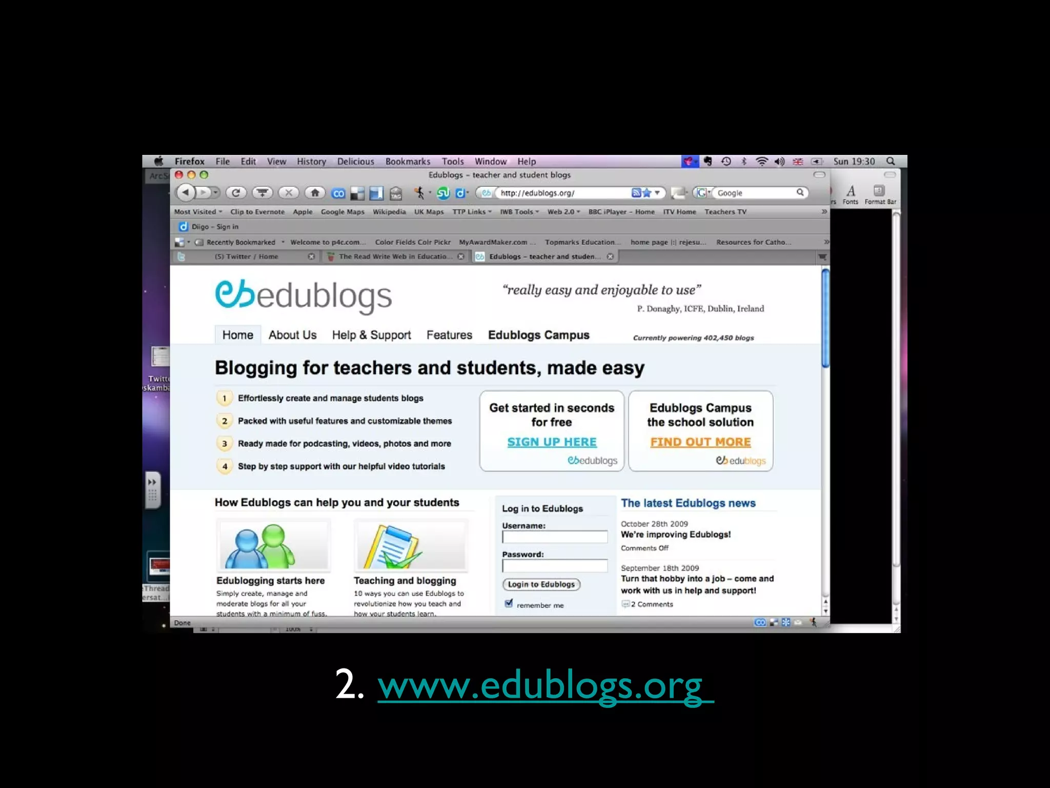 2. www.edublogs.org
