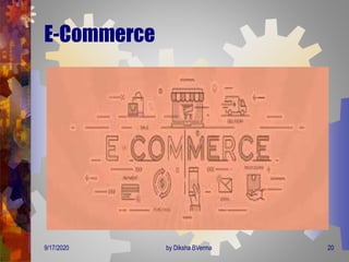 E-Commerce
9/17/2020 20by Diksha BVerma
 