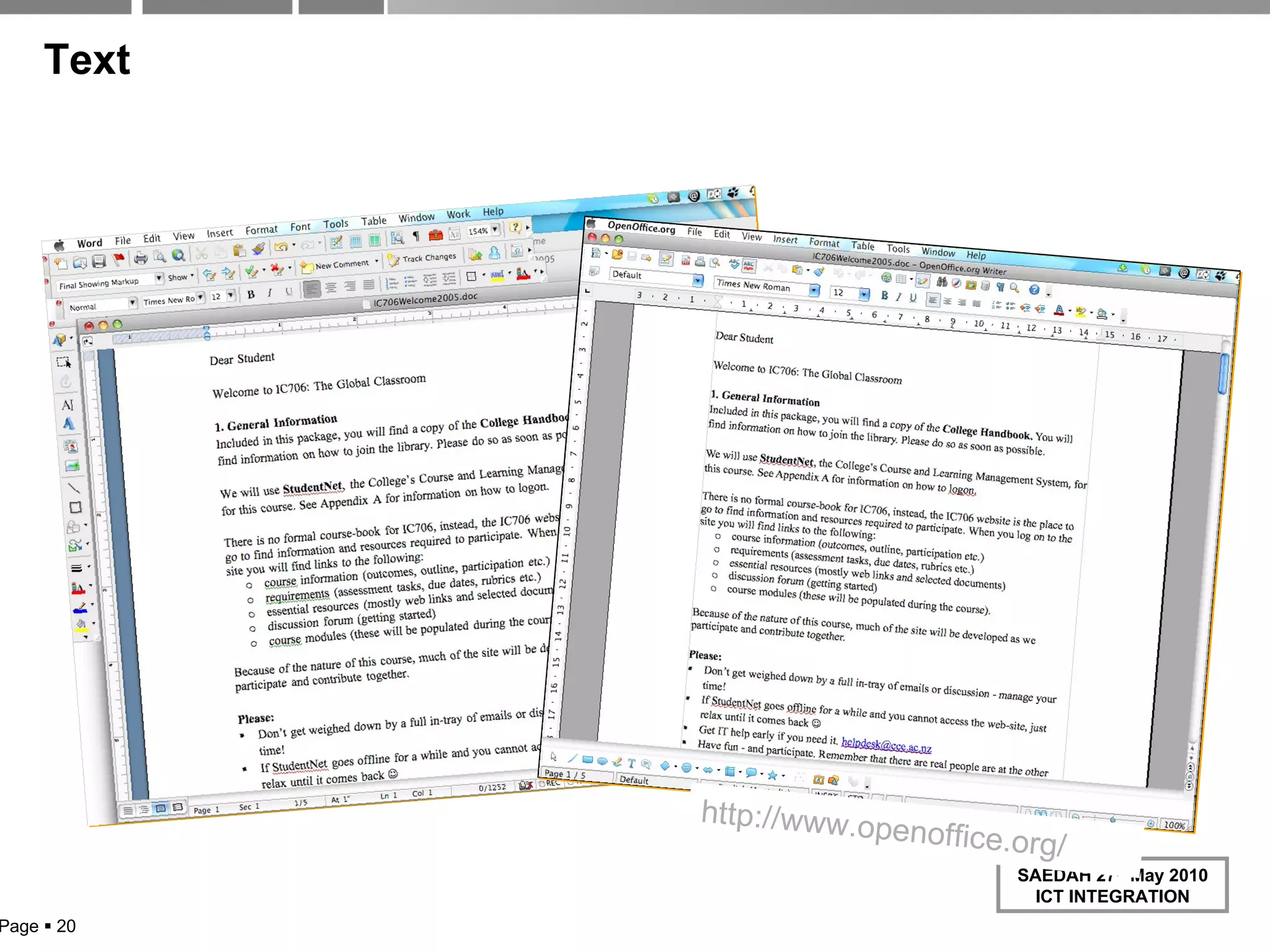 Text Page     http://www.openoffice.org/   