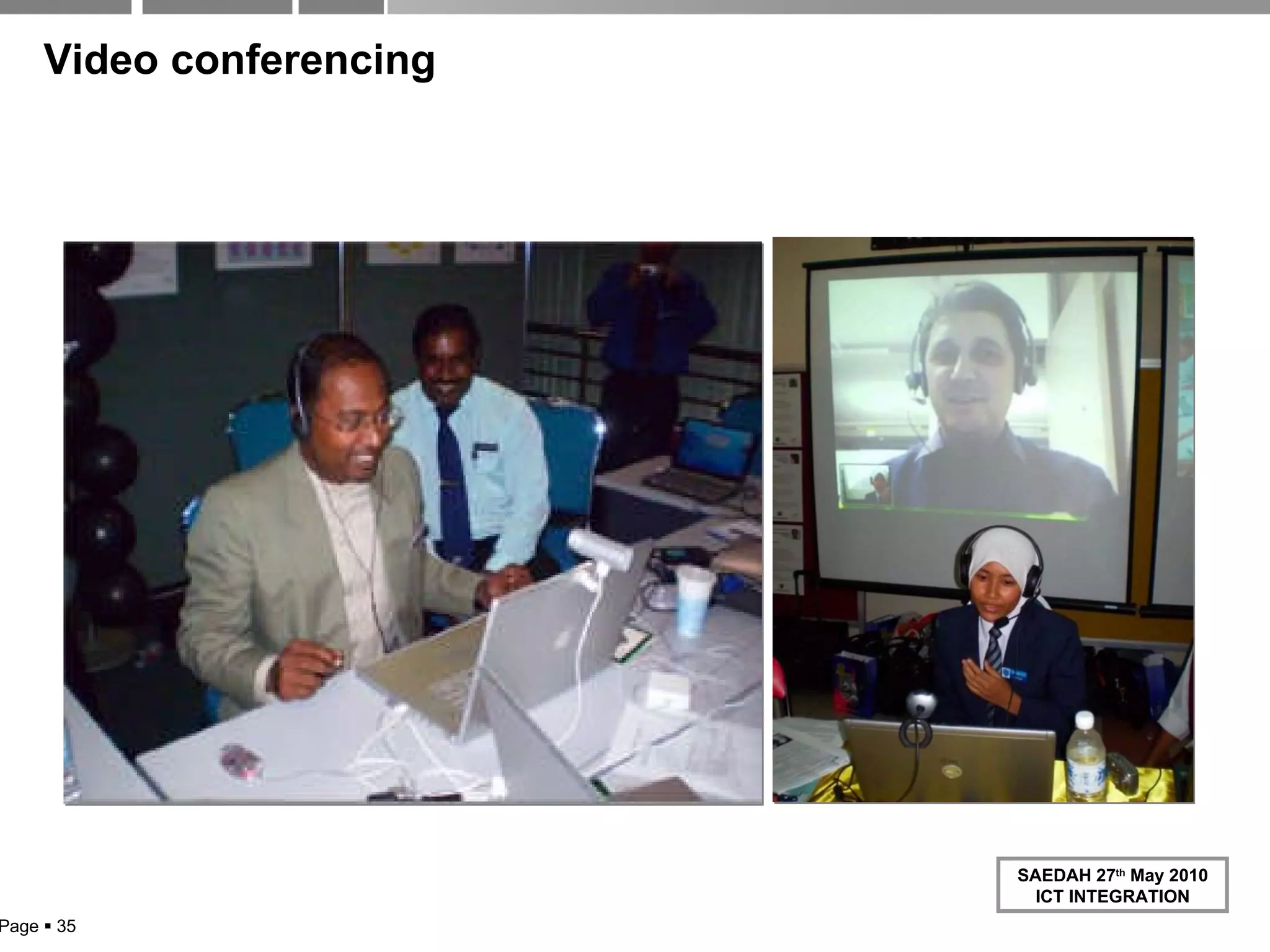 Video conferencing Page     