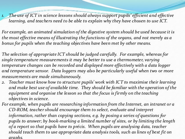 Integrating ict into science blogeffective curriculum ideas examples