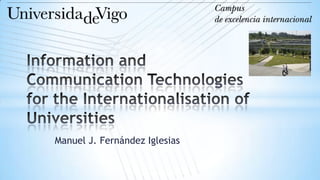 ICT for the Internationalization of Universities | PPT