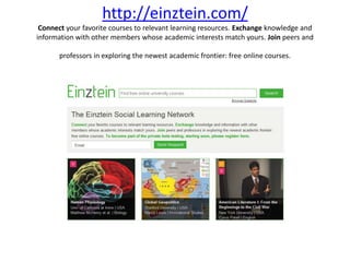 More than 2000 courses across all discipline from MIT at http://ocw.mit.edu/index.htm 